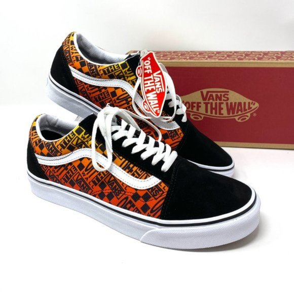💖MEGA SALE💖VANS Old Skool Logo Flame Suede Canvas Shoes Women's VN0A4U3B2N5 - Picture 8 of 9
